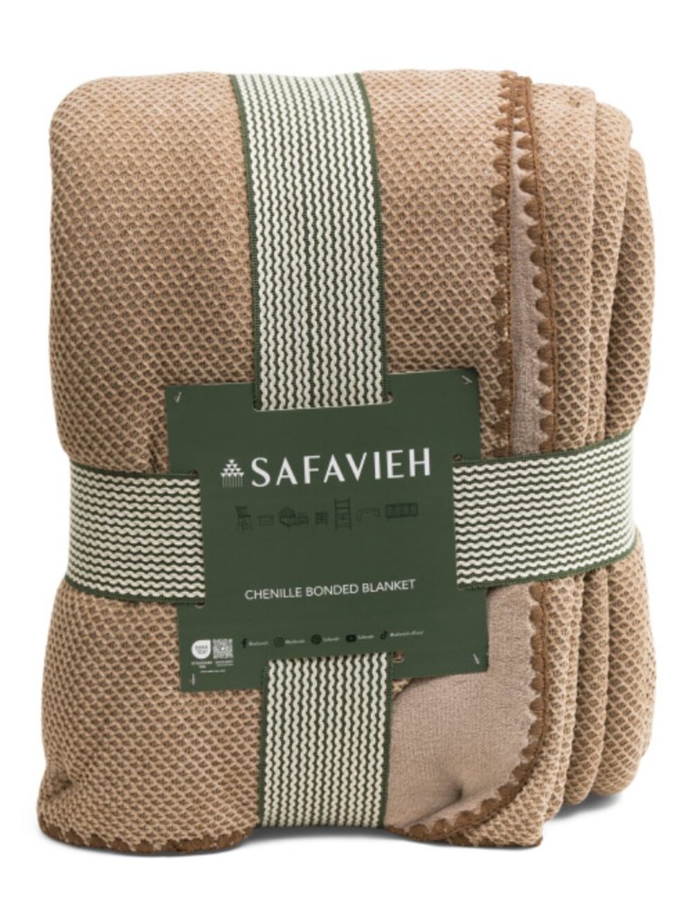 SAFAVIEH Chenille Waffle Reversible Blanket